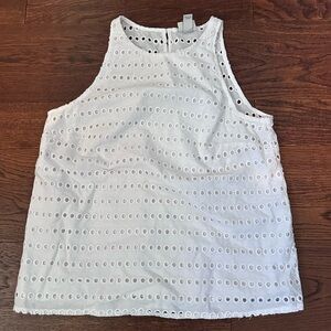 A New Day White Sleeveless Boxy Tank Top